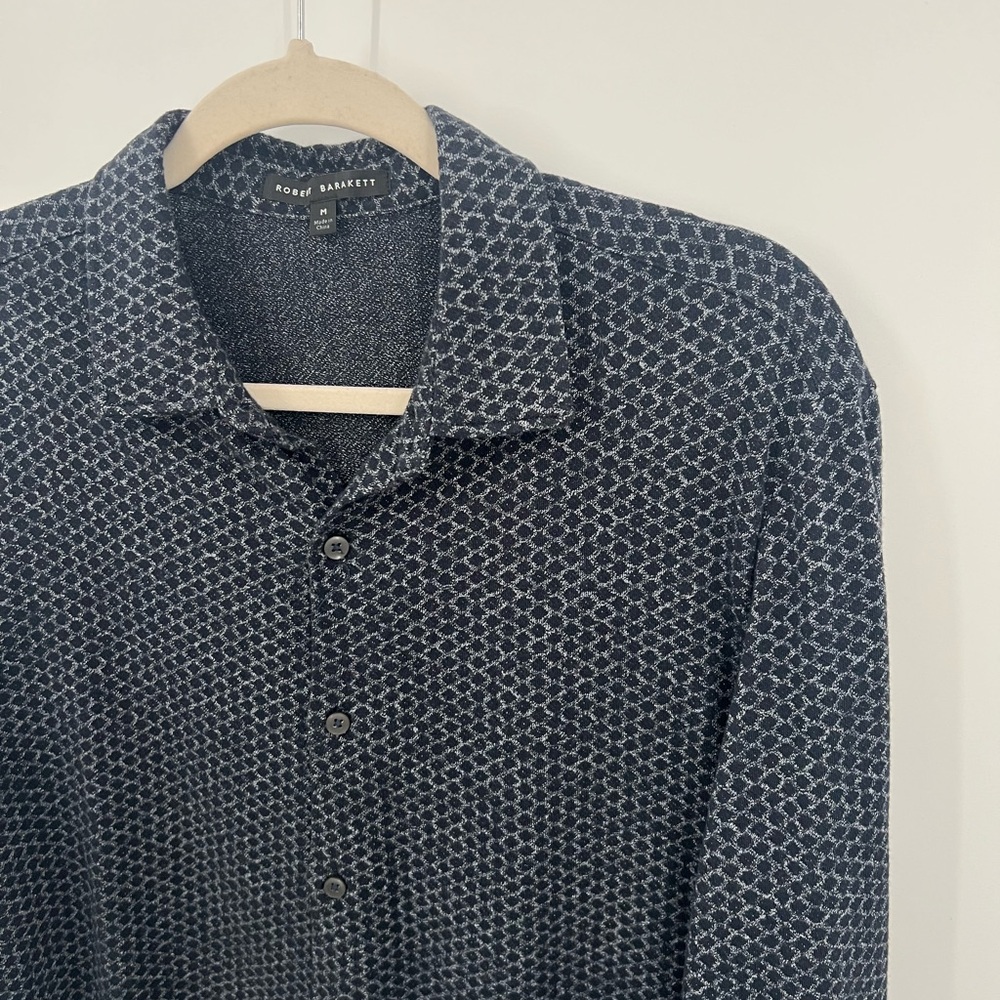 Robert Barakett Pharaoh diamond jacquard shirt - Picture 4 of 10